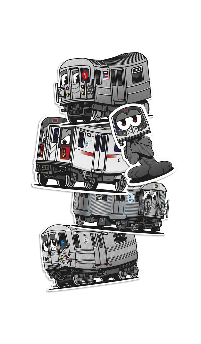 New York City Subway Sticker Set Vandals On Holidays 0761